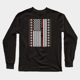 Ugly Sweater USA: Joining the Naughty List in Patriotic Style! Long Sleeve T-Shirt